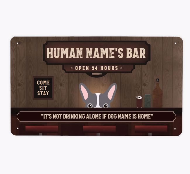 Vintage Bar: Personalised {breedFullName} Metal Sign